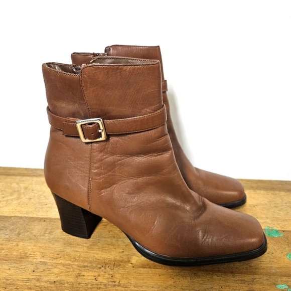 Karen Scott Women's Leather Ankle Boots Size 7.6 - Picture 7 of 16